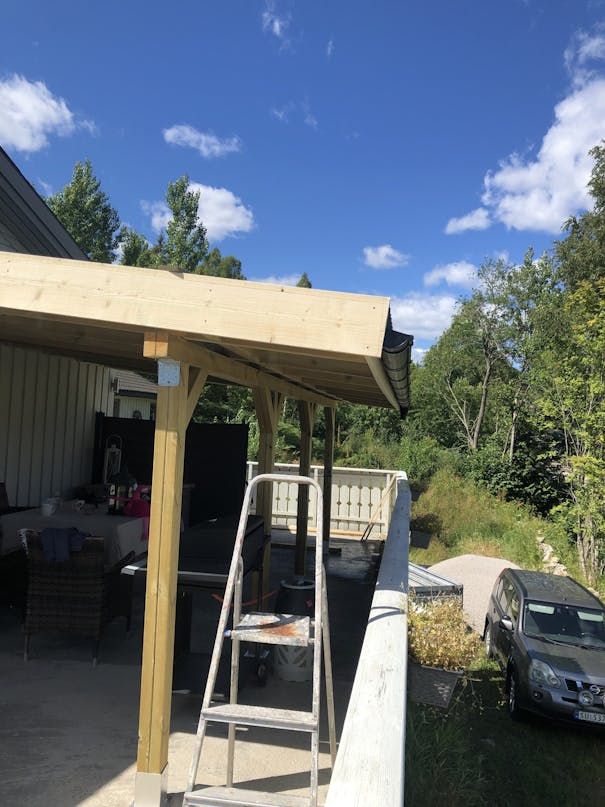 Nyt tag til verandaen Nyt tag til verandaen